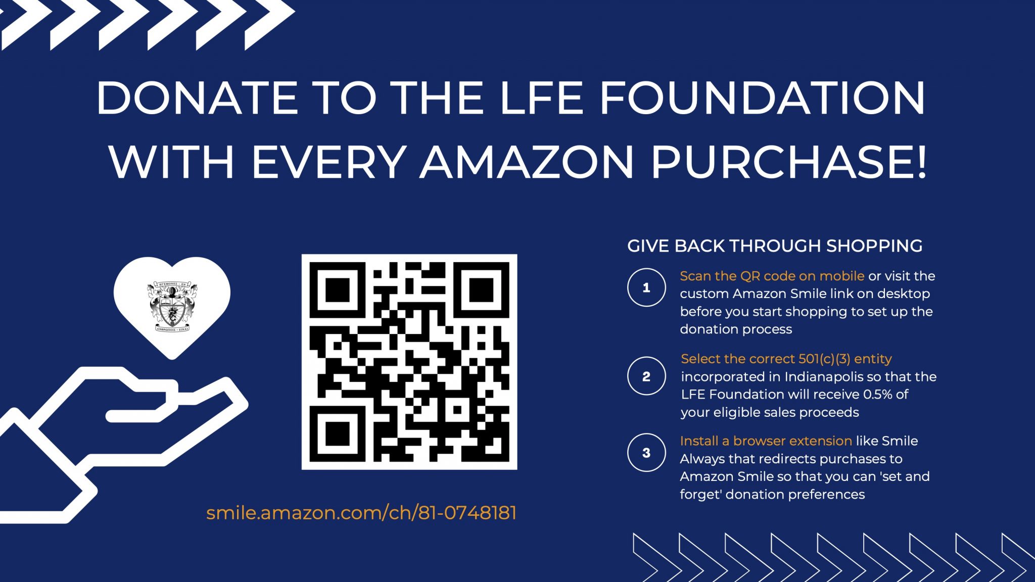 Donate to the LFE Foundation with Every Amazon Purchase
