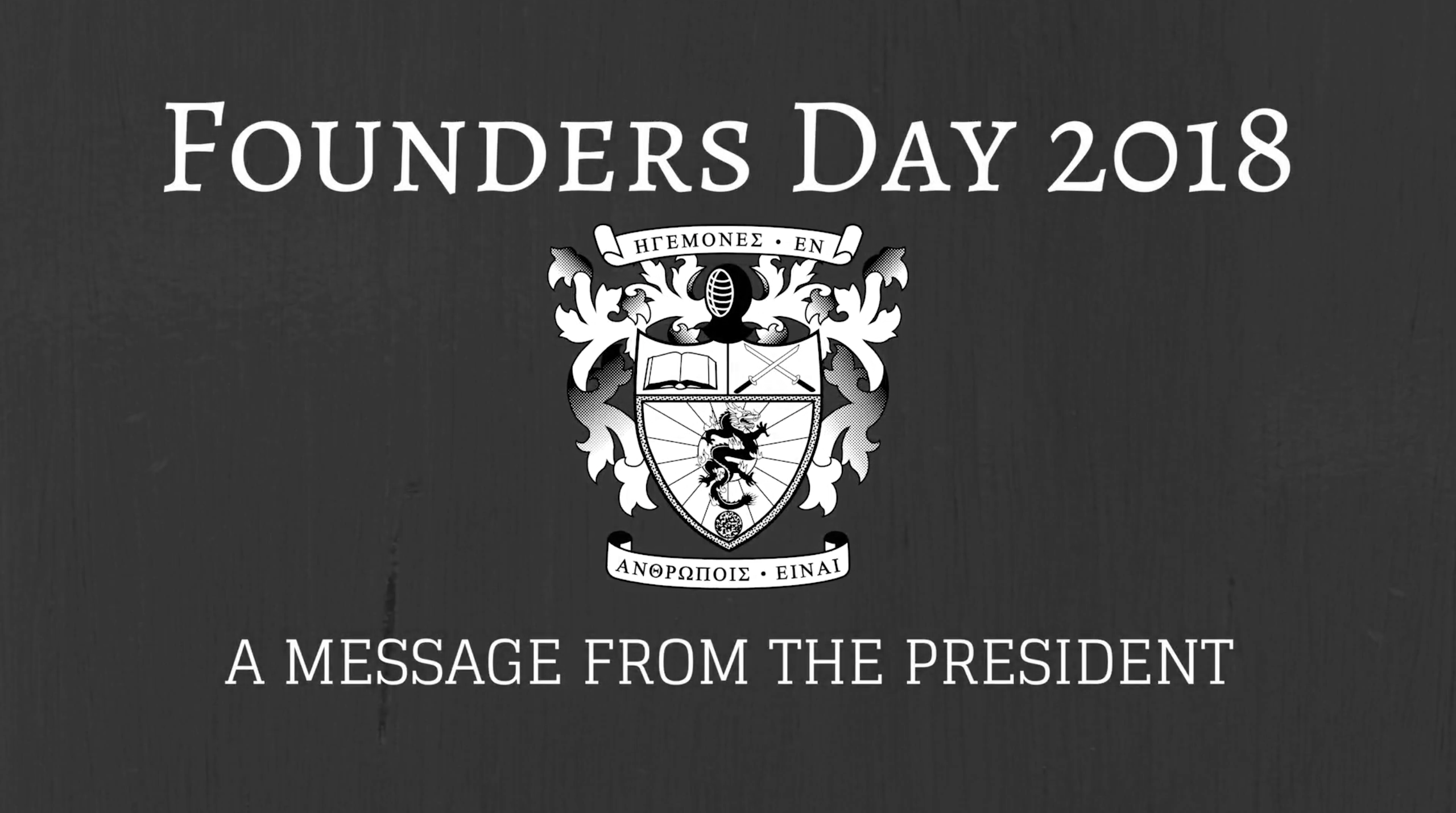 Founders Day 2018 Video Preview